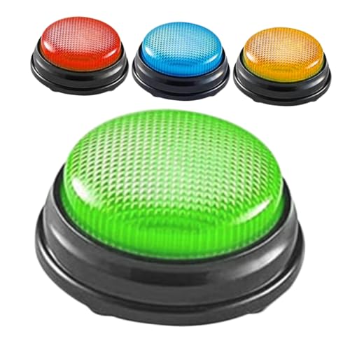 CHICAMPERA 4 Stück Teiliges Trivia mit Sound Antwortknopf Klassenzimmer Wettbewerbsrequisiten für Interaktive Lernspiele und Schnelle Reaktionen von CHICAMPERA
