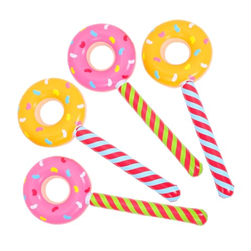CHICAMPERA 4 Stücke Aufblasbare Süßigkeiten Donut Dekorationen aus PVC für Kindergeburtstagsfeiern für Candyland Themen und Unvergessliche Feierlichkeiten CHICAMPERA 4 Stücke Aufblasbare Süßigkeiten Donut Dekorationen aus PVC für Kindergeburtstagsfeiern für Candyland Themen und Unvergessliche Feierlichkeiten von CHICAMPERA