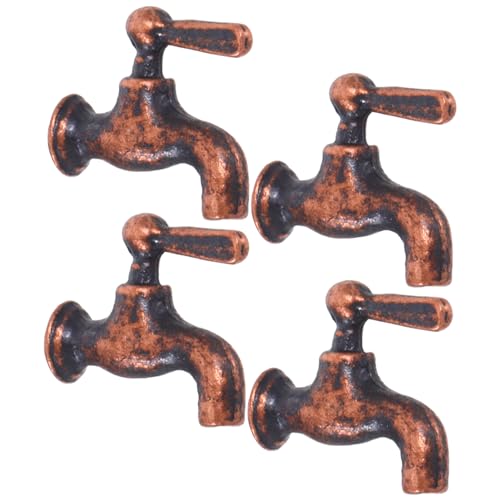 CHICAMPERA 4-teilige Mini-Wasserhahn-Dekoration: Metallsimulation Im Maßstab 1/12 Für Puppenhaus-Miniatur-Wasserhahn Für Puppenhaus-szenenmodell-möbelzubehör, Dunkelbraun CHICAMPERA 4-teilige Mini-Wasserhahn-Dekoration: Metallsimulation Im Maßstab 1/12 Für Puppenhaus-Miniatur-Wasserhahn Für Puppenhaus-szenenmodell-möbelzubehör, Dunkelbraun von CHICAMPERA