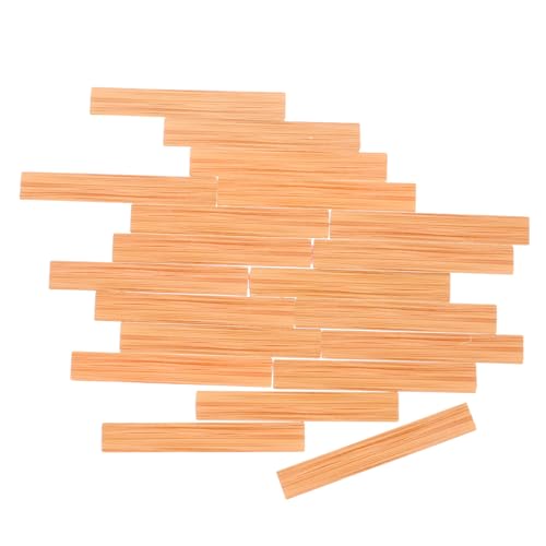 CHICAMPERA 40 Stücke Mini Holz Dielen Puppenhaus Möbel Geometrische Maßstab 1:12 Puppenhaus Modell Dezember von CHICAMPERA