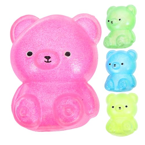 CHICAMPERA 4Stücke Bärenform Squeeze Lustige Cartoon Druckspielzeuge zur Stressbewältigung für Erwachsene Mixed Color Perfektes Dekompressionsspielzeug für Entspannte CHICAMPERA 4Stücke Bärenform Squeeze Lustige Cartoon Druckspielzeuge zur Stressbewältigung für Erwachsene Mixed Color Perfektes Dekompressionsspielzeug für Entspannte von CHICAMPERA