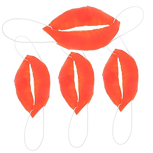 CHICAMPERA 4Stücke Cosplay Wurstmund Requisiten Lustige Clown Lippen für Halloween und Partys für Scherzartikel Wiederverwendbar und Komfortabel CHICAMPERA 4Stücke Cosplay Wurstmund Requisiten Lustige Clown Lippen für Halloween und Partys für Scherzartikel Wiederverwendbar und Komfortabel von CHICAMPERA