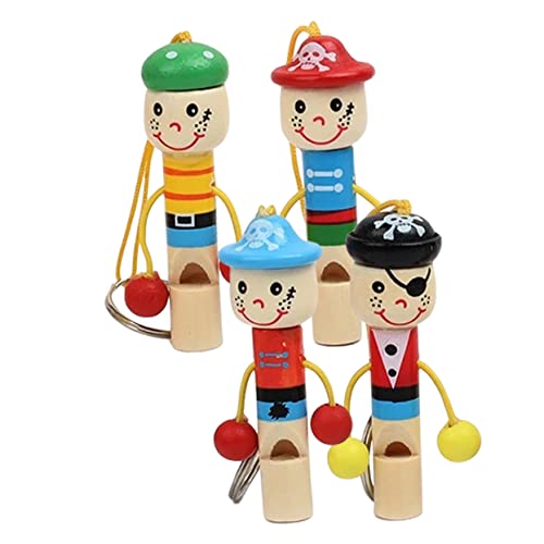 CHICAMPERA 4Stücke Holzpfeifen für Teiliges Piraten Pfeifenspielzeug aus Poliertem Holz mit Bunten Mustern Musikalische Entdeckung und Spaß Beim Lustiges für Jungen CHICAMPERA 4Stücke Holzpfeifen für Teiliges Piraten Pfeifenspielzeug aus Poliertem Holz mit Bunten Mustern Musikalische Entdeckung und Spaß Beim Lustiges für Jungen von CHICAMPERA