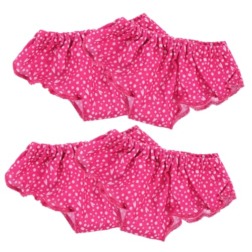 CHICAMPERA 4Stücke Puppenhöschen Für Puppen Unterwäsche Für Rollenspiele Puppenzubehör Zum Ankleiden Puppenunterwäsche Für Kreatives von CHICAMPERA