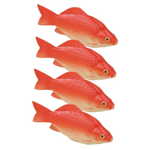 CHICAMPERA Künstliches Fischmodell 4 Stücke Realistische Simulation für Aquarien Dekoration Leichtes Sicheres Material als Spielzeug Fotografie Requisiten von CHICAMPERA