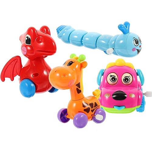 CHICAMPERA 4Stücke Teiliges Aufziehspielzeug Cartoon Tiermodelle mit Aufziehmechanismus Lernspielzeug für Perfektes zu Neujahr oder Geburtstagsfeiern Fördert Koordination CHICAMPERA 4Stücke Teiliges Aufziehspielzeug Cartoon Tiermodelle mit Aufziehmechanismus Lernspielzeug für Perfektes zu Neujahr oder Geburtstagsfeiern Fördert Koordination von CHICAMPERA