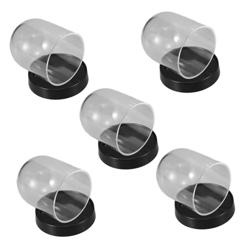 CHICAMPERA 5 Sätze Glasvasenabdeckung Anlage klares Glockenglas-Display klein Blumen- Anzeige für Apotheker Wohnkultur Mini-Cloche Kuppel Glocke aus Kunststoff Plastik CHICAMPERA 5 Sätze Glasvasenabdeckung Anlage klares Glockenglas-Display klein Blumen- Anzeige für Apotheker Wohnkultur Mini-Cloche Kuppel Glocke aus Kunststoff Plastik von CHICAMPERA