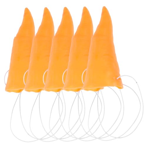 CHICAMPERA 5 Stück Karottennasen Requisiten Teilig für Cosplay und Partys Elastische Bänder für Sicheren Halt Leichtes und Haltbares Vinylmaterial für Hexen und Clownkostüme CHICAMPERA 5 Stück Karottennasen Requisiten Teilig für Cosplay und Partys Elastische Bänder für Sicheren Halt Leichtes und Haltbares Vinylmaterial für Hexen und Clownkostüme von CHICAMPERA