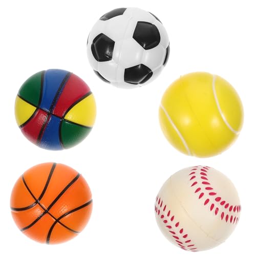 CHICAMPERA 5 Stück Mini -Ballspielzeug kleines für Sportbälle Sportspielzeug Fußbälle Stressspielzeug Kinderspielzeug Kleines für Jungen PU-Schwamm CHICAMPERA 5 Stück Mini -Ballspielzeug kleines für Sportbälle Sportspielzeug Fußbälle Stressspielzeug Kinderspielzeug Kleines für Jungen PU-Schwamm von CHICAMPERA