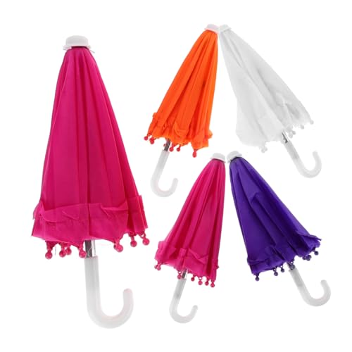 CHICAMPERA Set Mit 5 Mini-spitzenschirmen – Kinderspielzeug Mini-dekoschirme Metallschaft Sicheres Spielzeug Kreativität Ideal Für Partys Und Dekorationen von CHICAMPERA