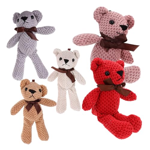 CHICAMPERA 5 Stück Plüschspielzeugpuppe Bärenpuppenornament Plüschbär Kuscheltier gefüllte Puppe tragen Babygeschenk kinderspielzeug Tiere spielzeuge ausgestopftes Tierspielzeug Stofftier Bär CHICAMPERA 5 Stück Plüschspielzeugpuppe Bärenpuppenornament Plüschbär Kuscheltier gefüllte Puppe tragen Babygeschenk kinderspielzeug Tiere spielzeuge ausgestopftes Tierspielzeug Stofftier Bär von CHICAMPERA