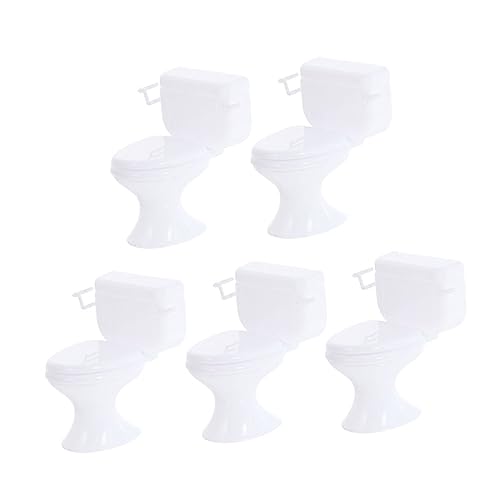 CHICAMPERA 5 Stück Puppentoilette Kleinkind -Toilettensitz Puppenhausbad Toiletten-Training Babytopf Töpfchen Toilette realistische Mini-Toilette winzige Toilette Mini -Töpfchen Plastik Weiß CHICAMPERA 5 Stück Puppentoilette Kleinkind -Toilettensitz Puppenhausbad Toiletten-Training Babytopf Töpfchen Toilette realistische Mini-Toilette winzige Toilette Mini -Töpfchen Plastik Weiß von CHICAMPERA