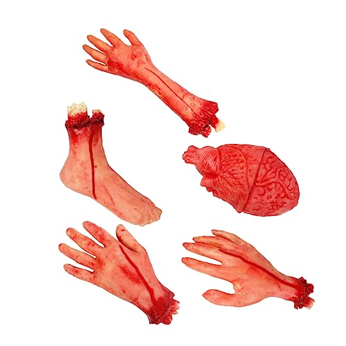 CHICAMPERA 5 Stück Requisiten für abgetrennte Gliedmaßen Halloween-Lichter Dekorationen Kostüm Party Blut Halloween Horror Halloween grusel Hände Stütze gefälschte menschliche Teile Vinyl rot CHICAMPERA 5 Stück Requisiten für abgetrennte Gliedmaßen Halloween-Lichter Dekorationen Kostüm Party Blut Halloween Horror Halloween grusel Hände Stütze gefälschte menschliche Teile Vinyl rot von CHICAMPERA