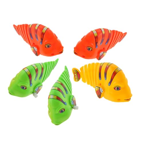 CHICAMPERA 5 Stück Schaukelfisch Uhrwerk Fisch Zum Aufziehen Fisch Cartoon Aufziehspielzeug Wasserspielzeug Badewannen Fisch Aufziehfisch Lustiges Uhrwerk Zufällige Farbe CHICAMPERA 5 Stück Schaukelfisch Uhrwerk Fisch Zum Aufziehen Fisch Cartoon Aufziehspielzeug Wasserspielzeug Badewannen Fisch Aufziehfisch Lustiges Uhrwerk Zufällige Farbe von CHICAMPERA