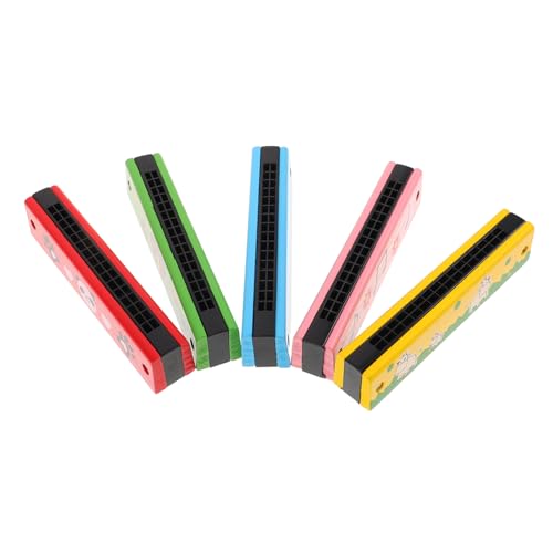 CHICAMPERA 5 Stück Teiliges Harmonikakit Holz Mundharmonika für Anfänger Lernspielzeug für Kreative Musikspielzeuge mit Auffälligem Design für Jungen und Mädchen CHICAMPERA 5 Stück Teiliges Harmonikakit Holz Mundharmonika für Anfänger Lernspielzeug für Kreative Musikspielzeuge mit Auffälligem Design für Jungen und Mädchen von CHICAMPERA
