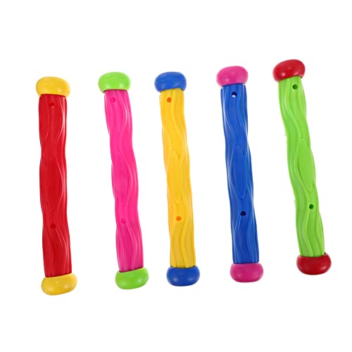 CHICAMPERA 5 Stück Teiliges Tauchen Sticks für Buntes Pool für Schwimmtraining und Tauchspaß im Wasser Sicher für Kleine Schwimmer CHICAMPERA 5 Stück Teiliges Tauchen Sticks für Buntes Pool für Schwimmtraining und Tauchspaß im Wasser Sicher für Kleine Schwimmer von CHICAMPERA
