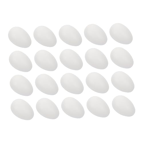 CHICAMPERA 50 Stück Künstliche Eier Bemalbar Eierdekorateur Befüllbare Eier Eierhalter Eier Zum Dekorieren DIY Eier Hängende Simulation Eierdekor Künstliche Eier Eierspender Ei von CHICAMPERA