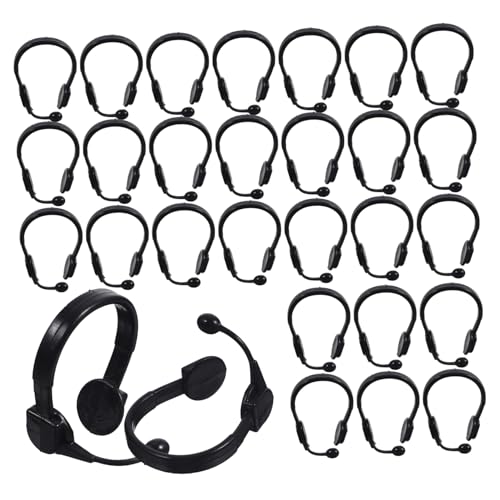 CHICAMPERA 50 Stück Puppenhaus Headset Zubehör Puppen Mini Headset Puppenhaus Miniatur Actionfigur Requisiten Mini Headset Ornament Miniatur Mikrofon Headset Schwarzer CHICAMPERA 50 Stück Puppenhaus Headset Zubehör Puppen Mini Headset Puppenhaus Miniatur Actionfigur Requisiten Mini Headset Ornament Miniatur Mikrofon Headset Schwarzer von CHICAMPERA