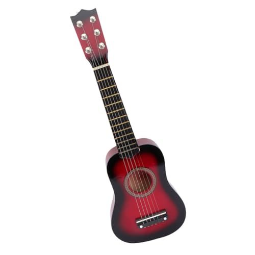 CHICAMPERA 6 Kinderakustikgitarre Saitige Holz Gitarre für Anfänger Interaktives Musikinstrument für Fördert Musikalische Fähigkeiten und Kreativität Rotes Lernspielzeug CHICAMPERA 6 Kinderakustikgitarre Saitige Holz Gitarre für Anfänger Interaktives Musikinstrument für Fördert Musikalische Fähigkeiten und Kreativität Rotes Lernspielzeug von CHICAMPERA