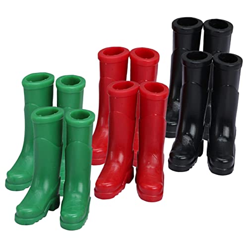 CHICAMPERA 6paare Miniatur Regenstiefel Pärchen Mini Schuhe Für Puppenhäuser Dekoration Und Aus Robustem Maßstab Für Mini Garten Und Spielzeug CHICAMPERA 6paare Miniatur Regenstiefel Pärchen Mini Schuhe Für Puppenhäuser Dekoration Und Aus Robustem Maßstab Für Mini Garten Und Spielzeug von CHICAMPERA