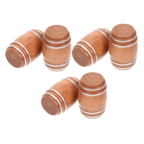 CHICAMPERA 6 Stück Barzubehör Miniatur Weinfass Figur Mini Bierfässer Modelle Miniaturen Puppenhaus Zubehör Mini Whiskyfass Miniatur Bierfässer Holz Hellbraun CHICAMPERA 6 Stück Barzubehör Miniatur Weinfass Figur Mini Bierfässer Modelle Miniaturen Puppenhaus Zubehör Mini Whiskyfass Miniatur Bierfässer Holz Hellbraun von CHICAMPERA