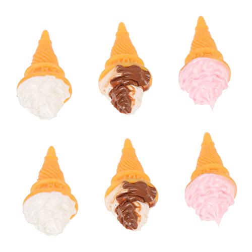 CHICAMPERA 6 Stück Eiskegelmodell Scoop realistisch Tell dir vor, Spiel zu, Requisiten Eiscreme-Foto-Requisiten Miniatur -Puppenhauseis Modell Einer Eistüte Harz CHICAMPERA 6 Stück Eiskegelmodell Scoop realistisch Tell dir vor, Spiel zu, Requisiten Eiscreme-Foto-Requisiten Miniatur -Puppenhauseis Modell Einer Eistüte Harz von CHICAMPERA