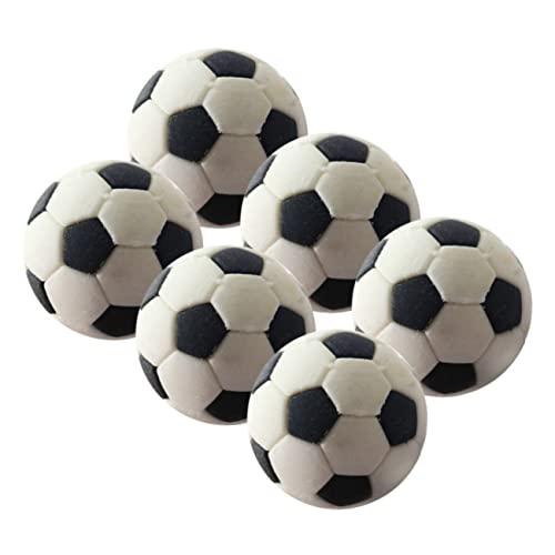 CHICAMPERA 6 Stück Fußballmodell Mini Drinnen Schwebender Fußball Puppenhaus Realistische Fußballdekore Sportverzierungen Kleine Fußbälle Kleiner Fußball Fußballverzierungen Gummi von CHICAMPERA