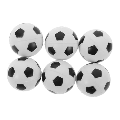 CHICAMPERA 6 Stück Fußballspielzeug schaumstoffball Spaßspielzeug Entlastungsspielzeug Druckentlastungsspielzeug sensorische Stressbälle drücken Pu von CHICAMPERA