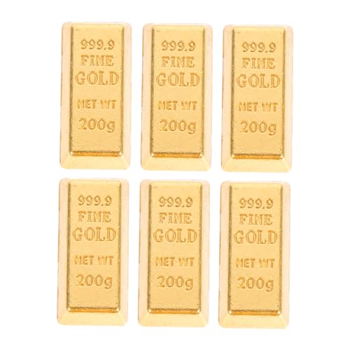 CHICAMPERA 6 Stück Gold Barmodell simuliert Mini - Bardekoration kleine Hausdekoration Miniatur- Stütze Puppenhaus- gefälschte Papier Golden CHICAMPERA 6 Stück Gold Barmodell simuliert Mini - Bardekoration kleine Hausdekoration Miniatur- Stütze Puppenhaus- gefälschte Papier Golden von CHICAMPERA