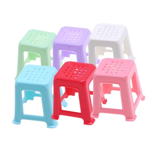 CHICAMPERA 6 Stück Kleine Stuhl -Requisiten Möbel Miniatur Puppe Mini-hocker- Kleiner Quadratischer Hocker Mini-Stuhl Zum Basteln Stuhlmodell Mikro-landschaftshocker-Ornament Plastik CHICAMPERA 6 Stück Kleine Stuhl -Requisiten Möbel Miniatur Puppe Mini-hocker- Kleiner Quadratischer Hocker Mini-Stuhl Zum Basteln Stuhlmodell Mikro-landschaftshocker-Ornament Plastik von CHICAMPERA