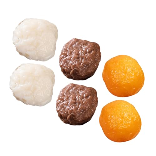 CHICAMPERA 6 Stück Küchen-spiellebensmittel, Künstlicher Fisch-fleischbällchen, Realistische Gefälschte Fleischbällchen-Requisite Zum Ausstellen, Rollenspiel-Lebensmittel, Künstliche CHICAMPERA 6 Stück Küchen-spiellebensmittel, Künstlicher Fisch-fleischbällchen, Realistische Gefälschte Fleischbällchen-Requisite Zum Ausstellen, Rollenspiel-Lebensmittel, Künstliche von CHICAMPERA