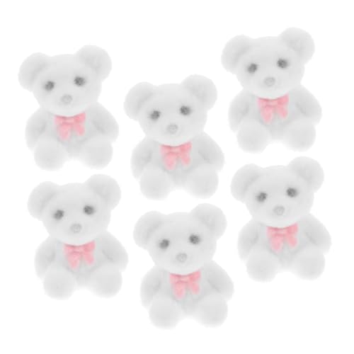 CHICAMPERA 6 Stück Mini-Bärpuppe Party Hochzeit Dekoration Plüschtiere für Hochzeiten Shower Kuscheltier Bär Minibären Masse Minibären für die Babyparty PVC Weiß CHICAMPERA 6 Stück Mini-Bärpuppe Party Hochzeit Dekoration Plüschtiere für Hochzeiten Shower Kuscheltier Bär Minibären Masse Minibären für die Babyparty PVC Weiß von CHICAMPERA