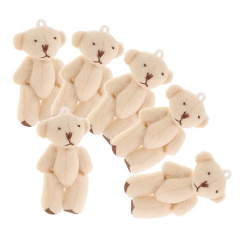CHICAMPERA 6 Stück Mini Plüschbär Schlüsselanhänger Weiche Kleine Kuscheltiere aus Plüsch Sichere und Kinderparty Niedliche Anhänger für Rucksack und Dekoration CHICAMPERA 6 Stück Mini Plüschbär Schlüsselanhänger Weiche Kleine Kuscheltiere aus Plüsch Sichere und Kinderparty Niedliche Anhänger für Rucksack und Dekoration von CHICAMPERA