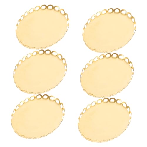 CHICAMPERA 6stücke Teiliges Miniatur Geschirrset Für Puppenhäuser Resin Mini Teller Und Tabletts Für Kreative Spielsz Szenen Und Dekoration Hochwertige Puppenhaus Zubehörteile von CHICAMPERA