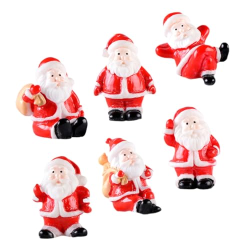 CHICAMPERA 6 Stück Miniatur-weihnachtsdekorationen, Mini-schneemann-Figur, Weihnachts-schneemann-, Miniatur-Ornamente, Handgefertigte Weihnachtsmann-schneeszenen-miniaturen CHICAMPERA 6 Stück Miniatur-weihnachtsdekorationen, Mini-schneemann-Figur, Weihnachts-schneemann-, Miniatur-Ornamente, Handgefertigte Weihnachtsmann-schneeszenen-miniaturen von CHICAMPERA