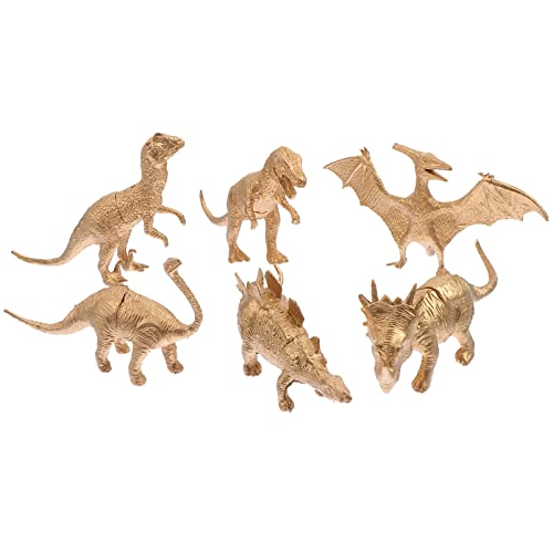 CHICAMPERA 6 Stück Teiliges Dinosaurier Realistische Dekoration für Lernspielzeug für Zuhause Tisch und Regaldekoration von CHICAMPERA