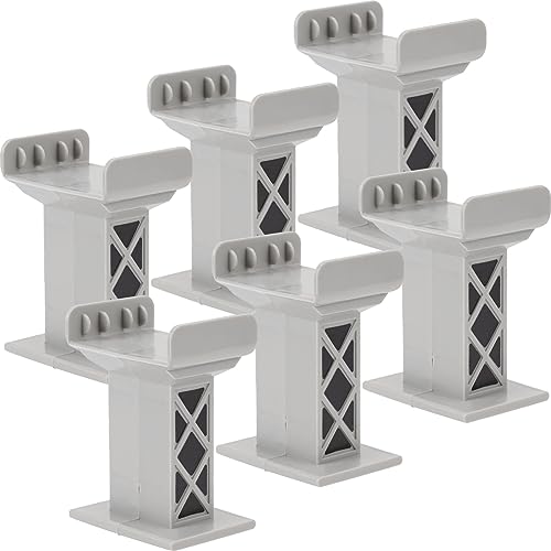 CHICAMPERA 6 Stück Teiliges Eisenbahn Brückenstützen Gleis Zubehör für Kleine Züge Graue Brückenpfeiler für Kreative Eisenbahnlayouts und Spielerisches Lernen CHICAMPERA 6 Stück Teiliges Eisenbahn Brückenstützen Gleis Zubehör für Kleine Züge Graue Brückenpfeiler für Kreative Eisenbahnlayouts und Spielerisches Lernen von CHICAMPERA