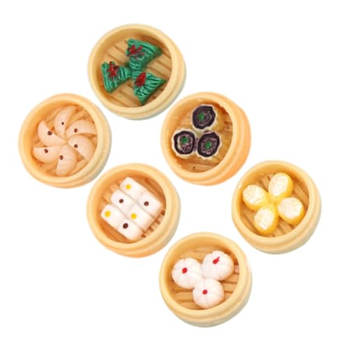 CHICAMPERA 6 Stück Teiliges Mini Dampfgarer Realistisches Essensmodell für Puppenhaus Dekoration und Perfektes Zubehör für Kleinkinder und DIY Szenen CHICAMPERA 6 Stück Teiliges Mini Dampfgarer Realistisches Essensmodell für Puppenhaus Dekoration und Perfektes Zubehör für Kleinkinder und DIY Szenen von CHICAMPERA