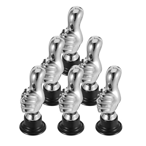 CHICAMPERA 6 Stück Teiliges Mini Trophäen aus Kunststoff Lustige Auszeichnung für Sport Partys und Spiele Motivationspreise für Büroveranstaltungen von CHICAMPERA