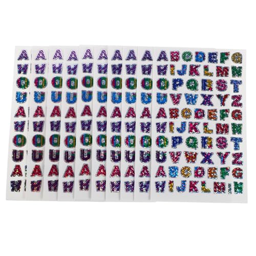 CHICAMPERA 60 Blatt Glitzer Buchstabenaufkleber für Farbige Alphabet Sticker für DIY Handwerke Schulprojekte und Buchdekoration für Kindergarten und Kreative Lernförderung CHICAMPERA 60 Blatt Glitzer Buchstabenaufkleber für Farbige Alphabet Sticker für DIY Handwerke Schulprojekte und Buchdekoration für Kindergarten und Kreative Lernförderung von CHICAMPERA