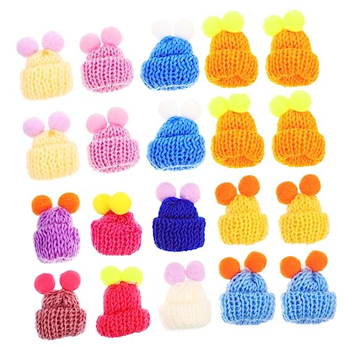 CHICAMPERA 60Stücke Mini Strickmützen für DIY Projekte Farbenfrohe Hut Dekorationen Kleine Strickpuppenhüte für Bastelarbeiten und Kreative Festivals und Besondere CHICAMPERA 60Stücke Mini Strickmützen für DIY Projekte Farbenfrohe Hut Dekorationen Kleine Strickpuppenhüte für Bastelarbeiten und Kreative Festivals und Besondere von CHICAMPERA