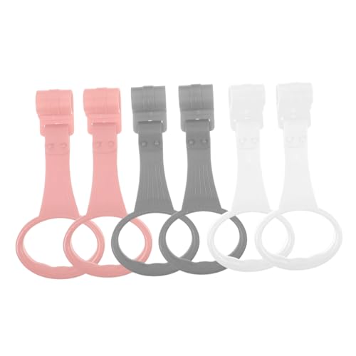 CHICAMPERA 6Stücke Gehhilfe Ringe Für Babybetten Aufstehringe Für Junge Mädchen Klimmzugringe Für Neugeborene Abnehmbare Handringe von CHICAMPERA