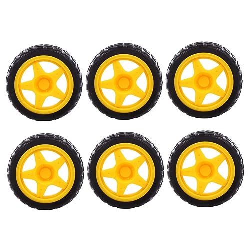 CHICAMPERA 6Stücke Gummiräder für Spielzeugautos und Roboter Hochwertige Elastische Gummikugeln Zubehör für Kreative Spielprojekte Sicher und für Ab Jahren CHICAMPERA 6Stücke Gummiräder für Spielzeugautos und Roboter Hochwertige Elastische Gummikugeln Zubehör für Kreative Spielprojekte Sicher und für Ab Jahren von CHICAMPERA