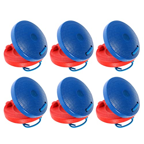 CHICAMPERA 6Stücke Holz Castanets für Lustige Percussion Spielzeuge Musik und Rhythmus für Vorschulbildung und Kreative Spielzeiten CHICAMPERA 6Stücke Holz Castanets für Lustige Percussion Spielzeuge Musik und Rhythmus für Vorschulbildung und Kreative Spielzeiten von CHICAMPERA
