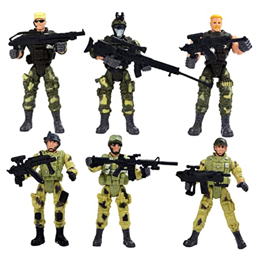 CHICAMPERA 6Stücke Teiliges Spezialkräfte Spielzeugset Interaktive Militärfiguren für Jungen Verschiedene Posen Fördert Kreative Hand Augen Koordination CHICAMPERA 6Stücke Teiliges Spezialkräfte Spielzeugset Interaktive Militärfiguren für Jungen Verschiedene Posen Fördert Kreative Hand Augen Koordination von CHICAMPERA
