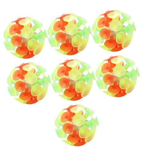 CHICAMPERA 7 Stück lustiger Saugball interaktives party für decompression toy Klebeball Kinderparty- toy Saugnapfkugeln Sprungball Colorful von CHICAMPERA