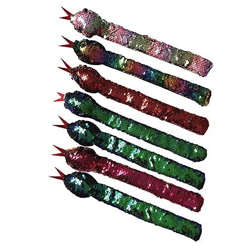 CHICAMPERA 7Stücke Slap Armbänder mit Pailletten im Schlangen Design Party für Dschungel und Halloween Feiern Tragbar und Auffällig CHICAMPERA 7Stücke Slap Armbänder mit Pailletten im Schlangen Design Party für Dschungel und Halloween Feiern Tragbar und Auffällig von CHICAMPERA