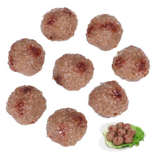 CHICAMPERA 8 Stück Künstliche Rindfleischbällchen aus PVC Lebensechte Fake Food Modelle für Gastronomie und Fotografie Realistische Simulation für Küchen Displays und Kreative Requisiten CHICAMPERA 8 Stück Künstliche Rindfleischbällchen aus PVC Lebensechte Fake Food Modelle für Gastronomie und Fotografie Realistische Simulation für Küchen Displays und Kreative Requisiten von CHICAMPERA