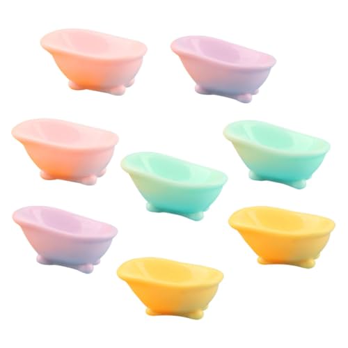 CHICAMPERA 8 Stück Teiliges Mini Badewanne Puppenhaus Deko aus Resin Stabile und Langlebige Miniatur Badewanne für Badezimmerdekoration im Puppenhaus für Kreative Wohnaccessoires CHICAMPERA 8 Stück Teiliges Mini Badewanne Puppenhaus Deko aus Resin Stabile und Langlebige Miniatur Badewanne für Badezimmerdekoration im Puppenhaus für Kreative Wohnaccessoires von CHICAMPERA
