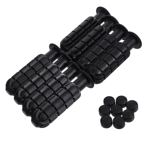 CHICAMPERA 8 Stück Zubehör Für Kinderfußballtische Spiele Mini Tischkicker Kickergriffgriff Fußbälle Feld Essiggurke Stangen Foosball -tischzubehör Griff Für Tischfußball Angehen Black Pp von CHICAMPERA